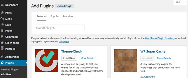 WordPress 4.0 New Plugins Browser WordPress 4.0 New Plugins Browser
